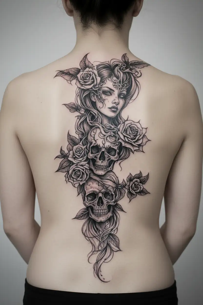 trauma represented tattoo design idea