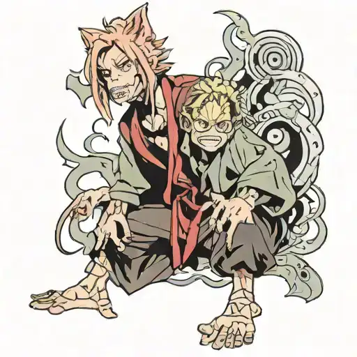 Geto from Jujutsu Kaisen anime tattoo design idea