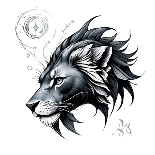 Pisces Leo tattoo design idea