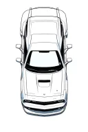 dodge challenger hellcat srt tattoo design idea