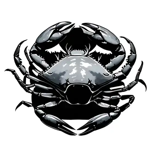 Gemini and cancer crab tattoo design idea