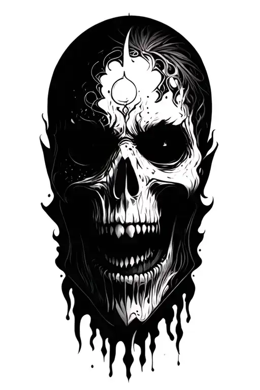 inner demons tattoo design idea