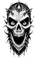 inner demons tattoo design idea