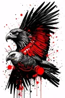 Mexican eagle tattoo design idea