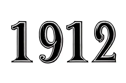 "1912" tattoo design idea