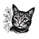 cat memorial tattoo tattoo design idea