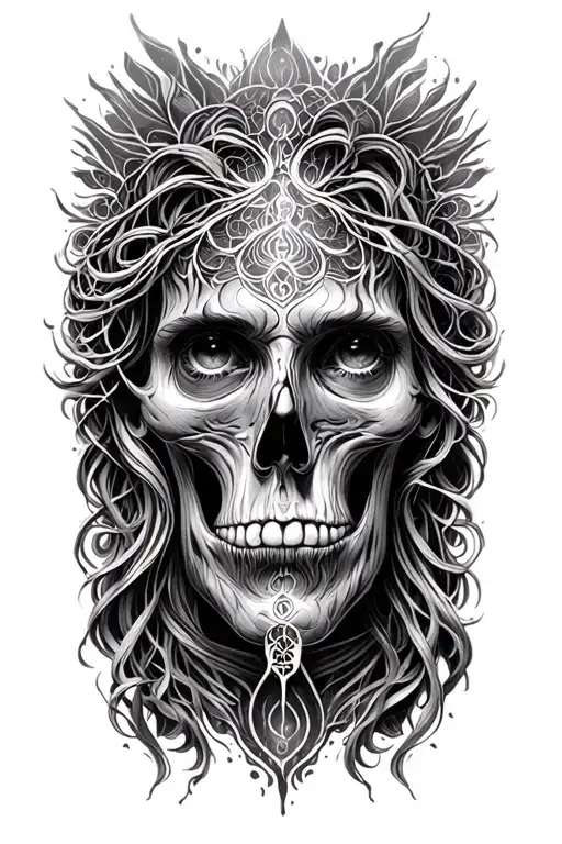 dying Alex Grey's iconic tattoo design idea