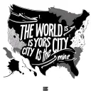 "the world is" the world is yours but the city is mine tattoo design idea