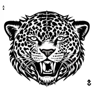 ace and jaguar warrior tattoo design idea