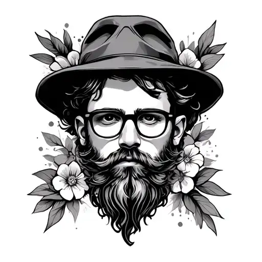 hipster  tattoo design idea