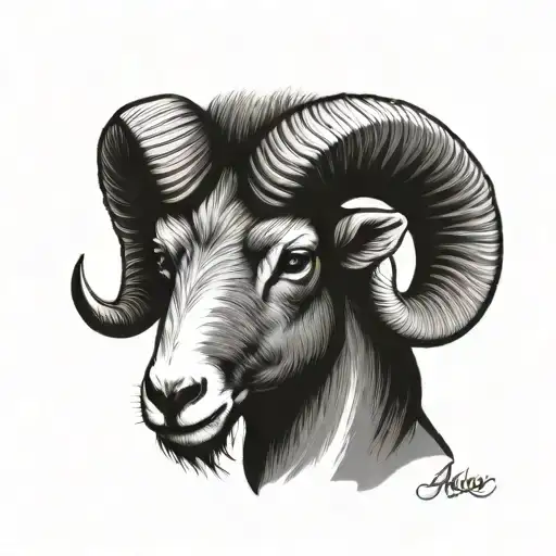 aries ram tattoo design idea