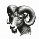 aries ram tattoo design idea