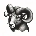 aries ram tattoo design idea