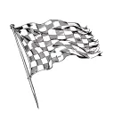  checkered flag tattoo design idea