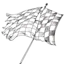  checkered flag tattoo design idea