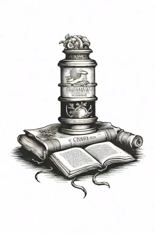 memorial tattoo for granny she loved to read books lived adventure in travels and reading she's now in heavens library  tattoo design idea