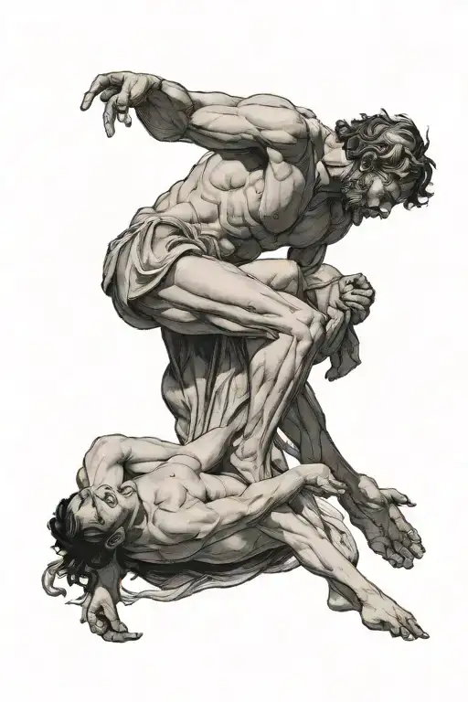 creation of adam tattoo design idea