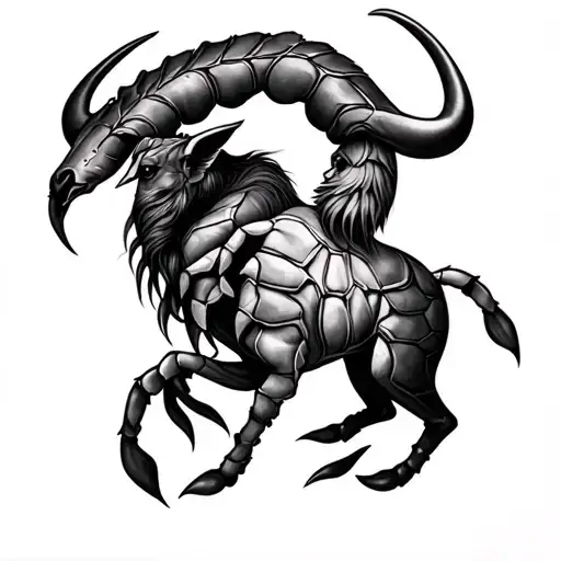 Taurus and Scorpio tattoo design idea