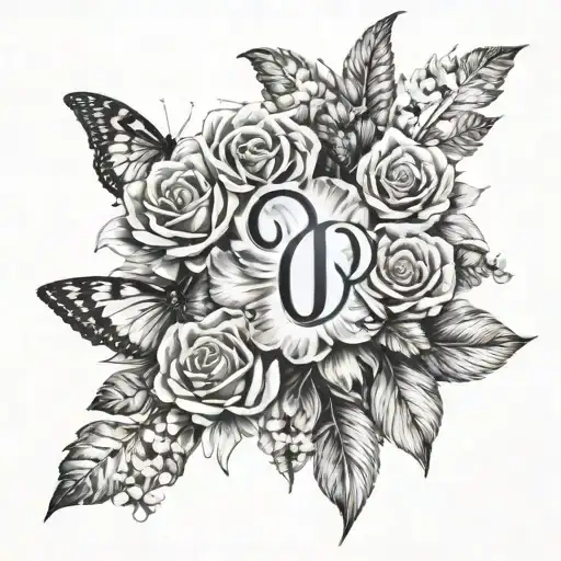 number 0,1,2,4,5,6,8,9 tattoo design idea