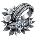 Wedding Ring tattoo design idea