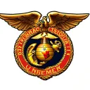 US Marine Corps emblem tattoo design idea