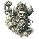 King Neptune tattoo design idea