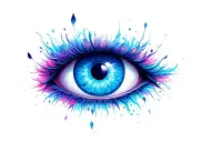 evil eye symbol tattoo design idea