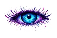 evil eye symbol tattoo design idea