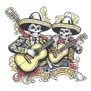 mariachi band tattoo design idea
