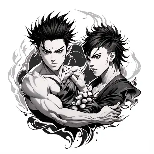Baki Hanma tattoo design idea