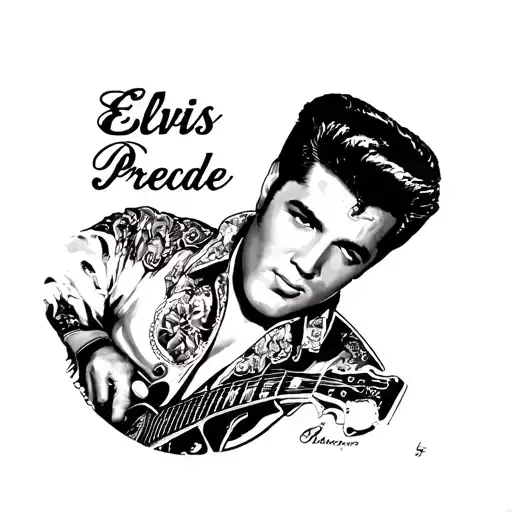 Elvis Presley tattoo design idea