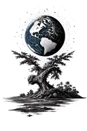 the world is mine tattoo design idea