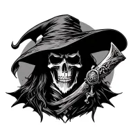 Spanish grim reaper tattoo design idea