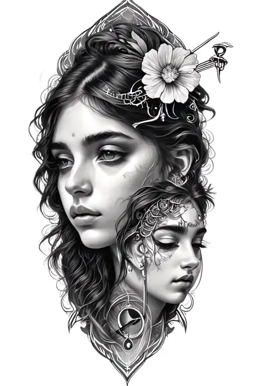 Sagittarius Gemini Cancer and libra zodiac tattoo combined tattoo design idea