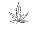 Pot Leaf tattoo design idea