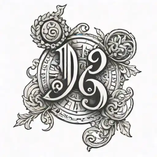 1963 written roman numbers tattoo design idea