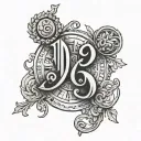 1963 written roman numbers tattoo design idea