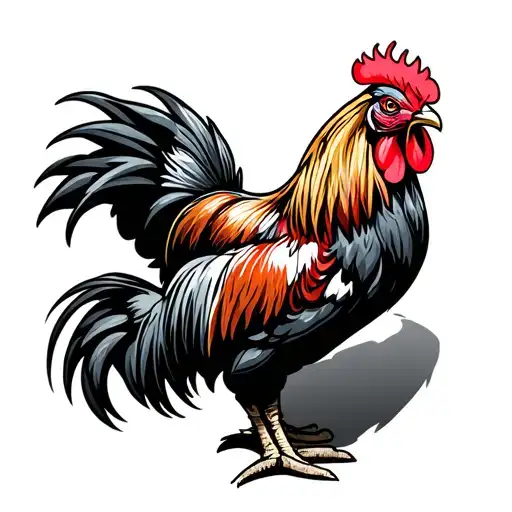 Fighting Roosters tattoo design idea