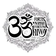 Create a tattoo with the words "Om Namah shivaya" in the style of the john wick tattoo of "Fortis Fortuna Adiuvat" tattoo design idea