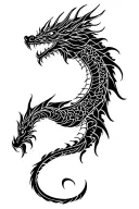 Filler dragon design tattoo design idea