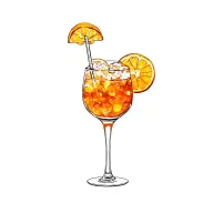 aperol spritz tattoo design idea
