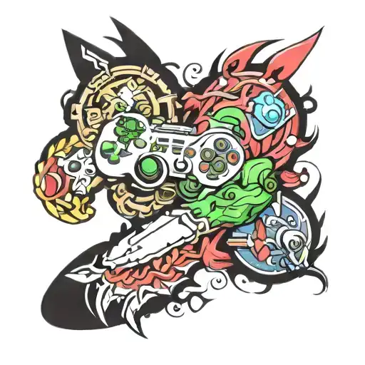 video game tattoo design idea