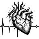 Name Heartbeat tattoo design idea