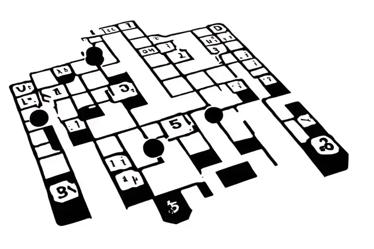 clue board game tattoo design idea