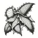 conch shell crab tattoo design idea