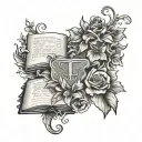 bible verse tattoo design idea