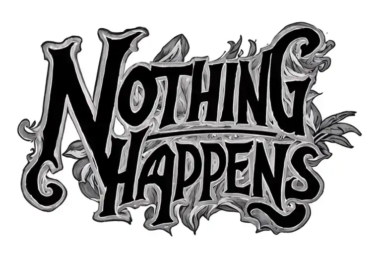 Chapter 377 - Nothing happens tattoo design idea