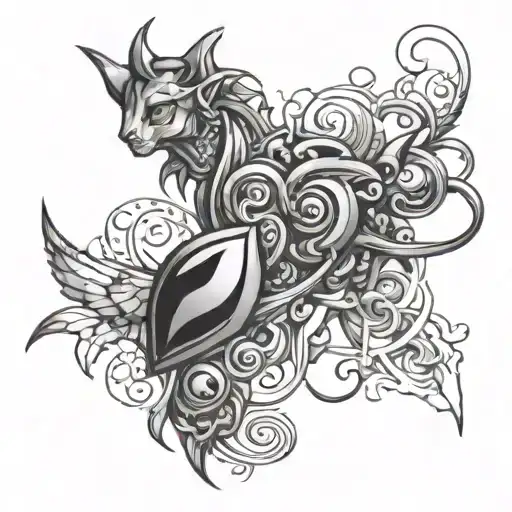 tradingview buy sell tool with avax and link intertwined tattoo design idea