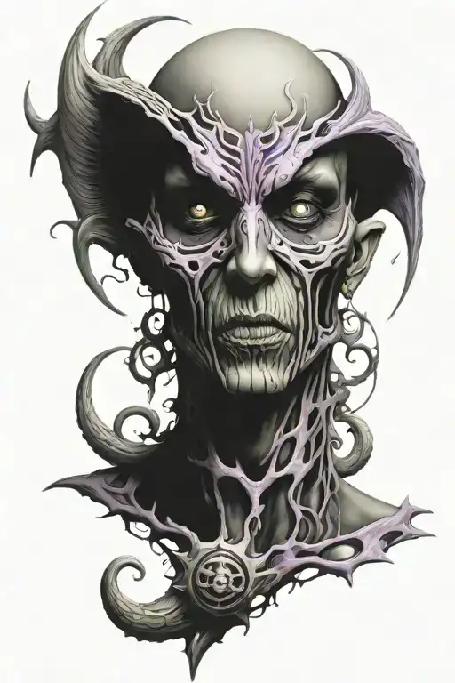 Slaanesh tattoo design idea