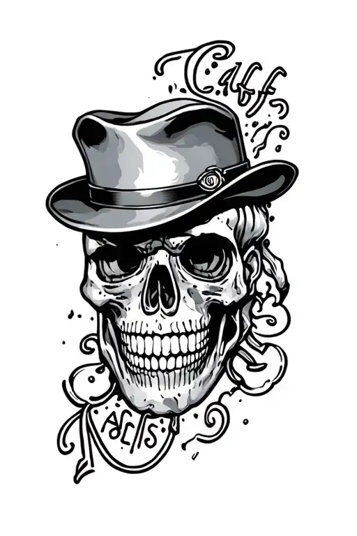 caffiene nicotine blue collar asshole tattoo design idea